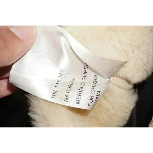 Moncler Brown Leather Merino Fur Boots Platform Wedge Booties 39 USA 8.5 - Picture 14 of 14